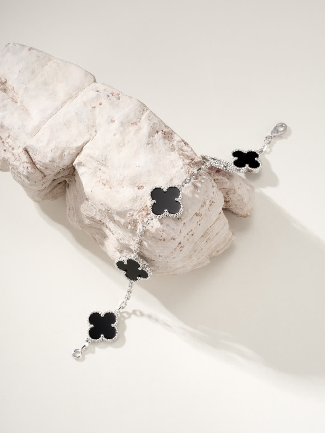 Van Cleef & Arpels Magic Alhambra Black Enamel Bracelet